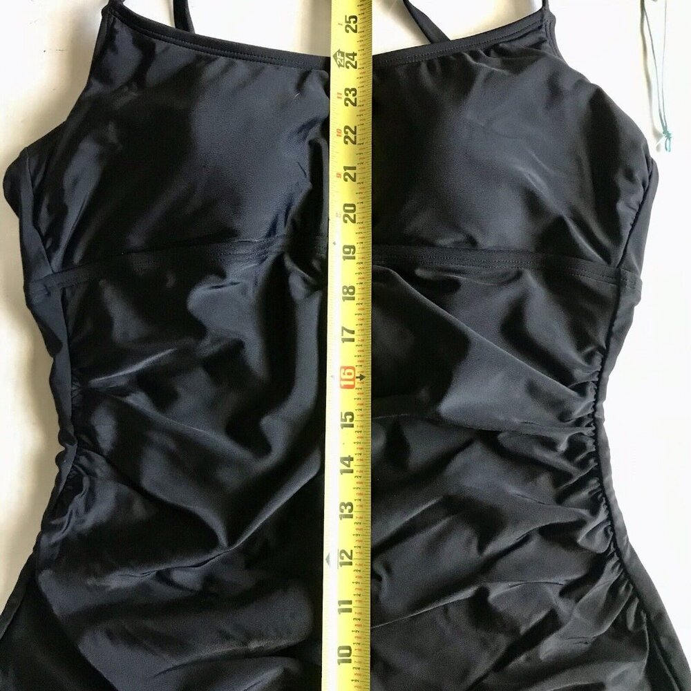 Kona Sol‎ Women's XL (16) Full Coverage Shirred Front One Piece Swimsuit - Picture 8 of 9